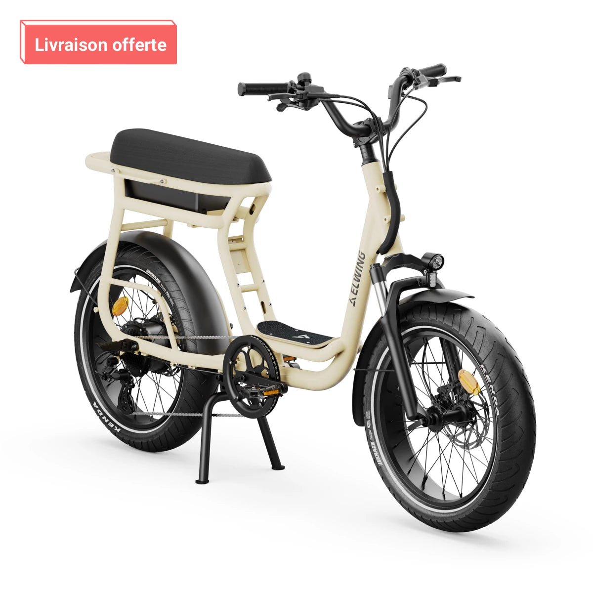 Le meilleur vélo électrique biplace, cargo et compact Elwing Yuvy 2