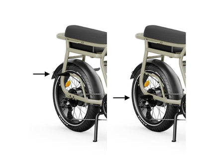 Repose - pieds passager pour vélo électrique Yuvy 2 - Elwing