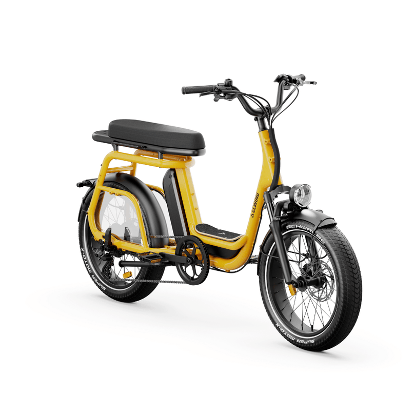 Ritmic Duo - vélo électrique cargo biplace - ElwingStandardJaune safran