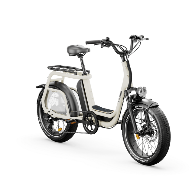 Ritmic Solo - vélo électrique cargo compact - ElwingStandardblanc-perlé #couleur_blanc-perle