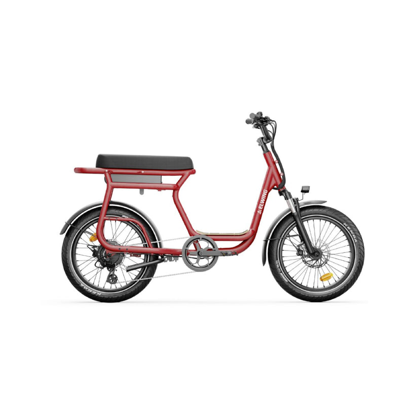 Yuvy 2 - vélo électrique biplace cargo compact - ElwingConfortStandardGrenade