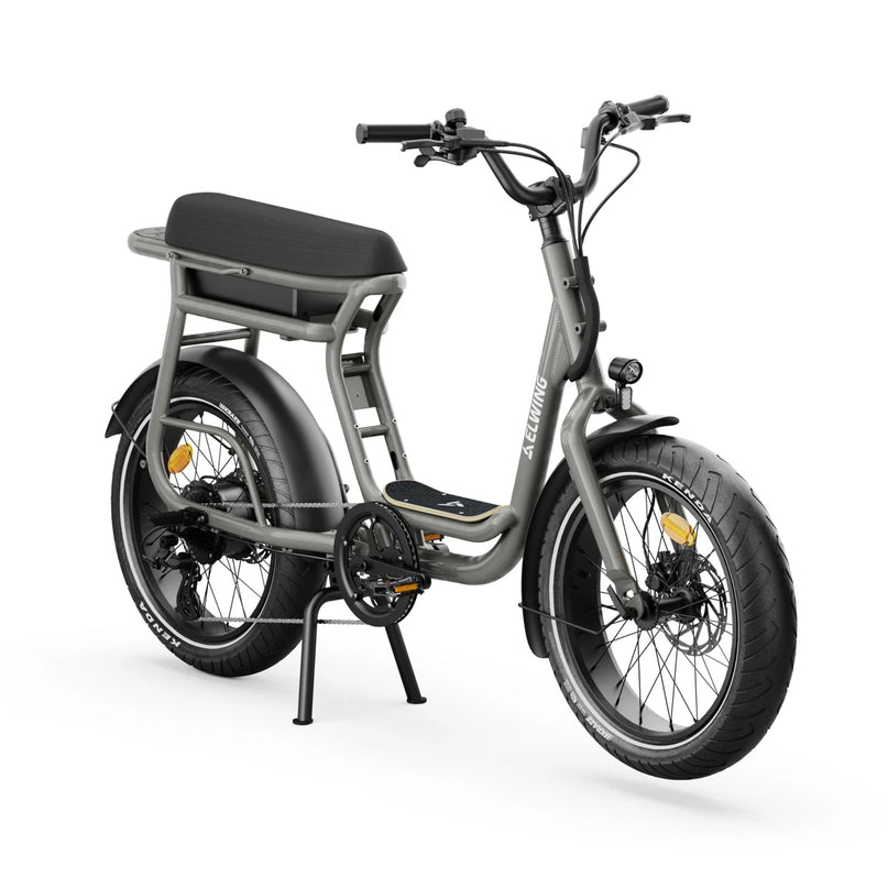 Yuvy 2 - vélo électrique biplace cargo compact - ElwingEssentielStandardBasalte