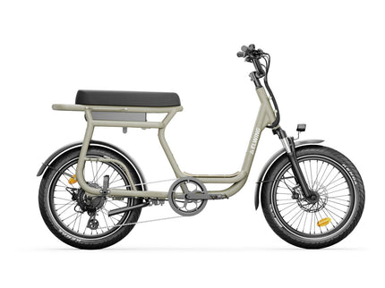 Yuvy 2 - vélo électrique biplace cargo compact - ElwingEssentielStandardGrenade