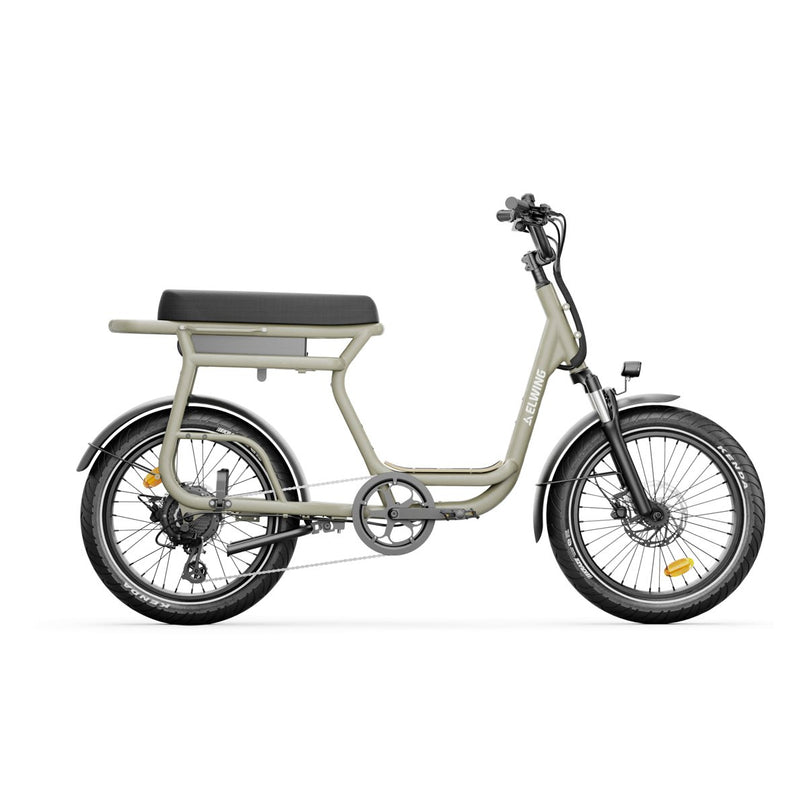 Yuvy 2 - vélo électrique biplace cargo compact - ElwingEssentielStandardGrenade