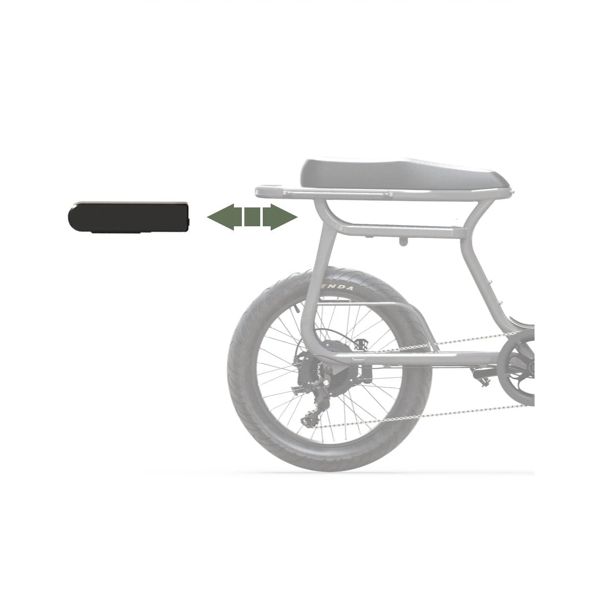 Batterie standard 614 Wh pour vélo électrique Yuvy – Elwing