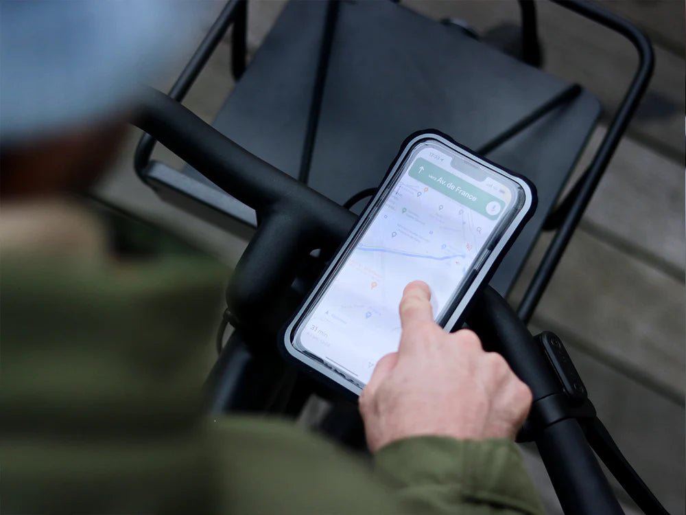 Support smartphone vélo étui magnétique avec housse étanche et tactile –  Elwing