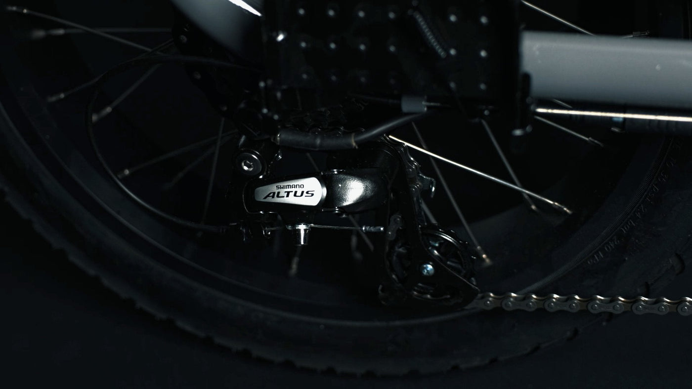 Yuvy 1 - vélo électrique biplace cargo compact reconditionné - ElwingBasalteComme neuf